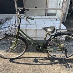 自転車4段ギアグリーン