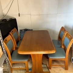 【ネット決済】ダイニングテーブル椅子4個