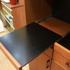 317)レグナテック 120キッチンキャビネット 食器棚 メリッサ ウォールナット・オーク 木製 参考価格198,000円～