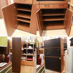 317)レグナテック 120キッチンキャビネット 食器棚 メリッサ ウォールナット・オーク 木製 参考価格198,000円～