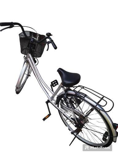 【売ります】前カゴ付自転車　カギ一つ付き　GG2A2548