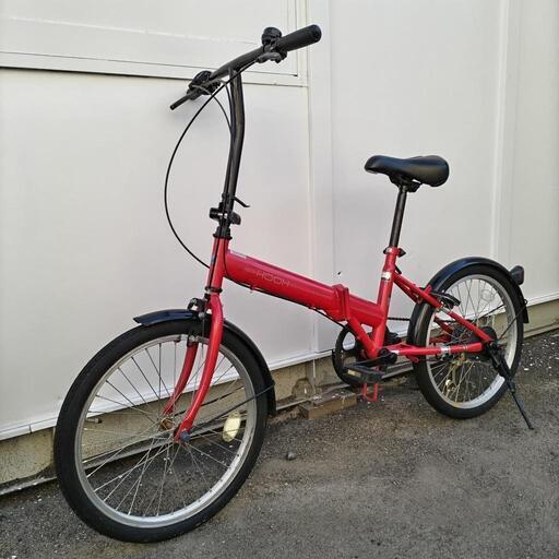 折りたたみ自転車　20インチ　赤