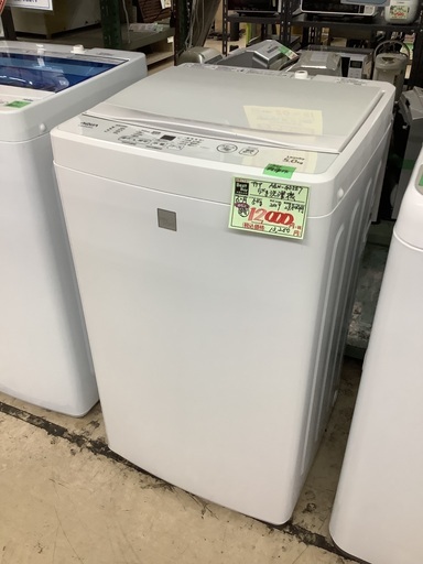 アクア 5kg 洗濯機 AQW-GS5E7 管D231109BK (ベストバイ 静岡県袋井市) 7524円