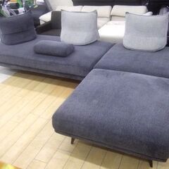 カウチソファ 3人掛け 布張り 幅300cm セパレート L字 3分割  左右組換え クッション付き コーナーソファ スイートデコレーション パノラマ 札幌 厚別店