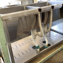 二槽シンク W120cm 管1231109CK (ベストバイ 静岡県袋井市)