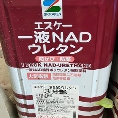 塗料一斗缶　65ー60A 90%程入ってます。