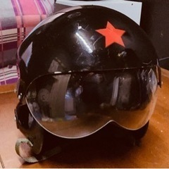 【バイク用ヘルメット】ジェットヘルメット/2重シールド