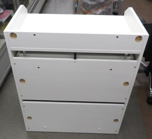 IKEA 3段チェスト HAUGA 幅70×奥行46×高さ84㎝ 収納家具 箪笥 ホワイト 衣類収納  札幌市 西岡店