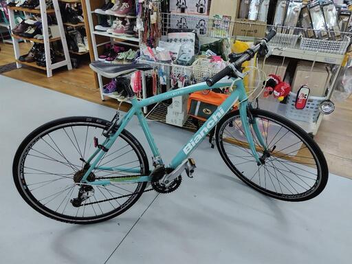 J283☆使用感有り☆クロスバイク☆Bianchi☆camaleonte tre☆3✕