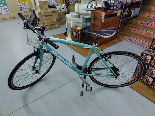 J283★使用感有り★クロスバイク★Bianchi★camaleonte tre★3✕9段★700×28C