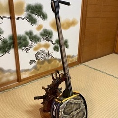 ③月❹日終了！沖縄三線！新品！　クルチ(黒木)  与那城型　本皮本張り①