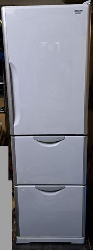 HITACHI 日立 3ドア ノンフロン冷凍冷蔵庫 302L（冷蔵236L、冷凍66L） 真空チルドV R-S300DMV 2013年製