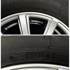 【決定】GOOD YEAR スタッドレスタイヤ 155/65R13 アルミホイール付き 2022年製 4本まとめ