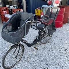 子供2人乗せ自転車　3段速　22インチ