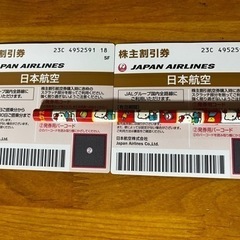 JAL 株主優待券　2枚