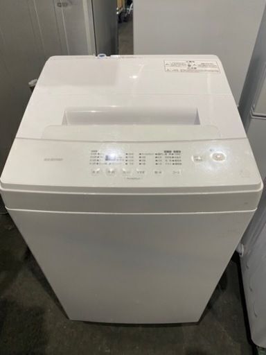 福岡市内配送設置無料　2022年　全自動洗濯機 IAW-T503E-W [洗濯5.0kg /上開き] アイリス