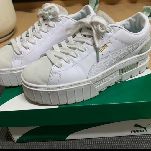 PUMA プーマ スニーカー　MAYZE PRM WNS ホワイト　グリーン