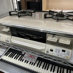 ☆【リンナイ】2口ガステーブル 2019年製 都市ガス［RTS65AWK-CL