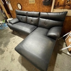 D1007 カウチソファ 黒 