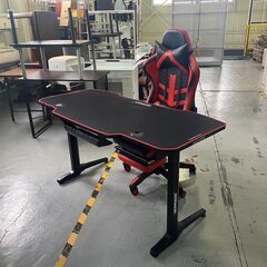 大阪☆WEARSON ゲーミングデスク 幅1400mm ゲーミングチェア 専用 