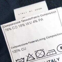 極上 定価8.6万 タリアトーレ テーラードジャケット ブレザー コットンウール ネイビー 48 