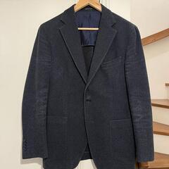 極上 定価8.6万 タリアトーレ テーラードジャケット ブレザー コットンウール ネイビー 48 
