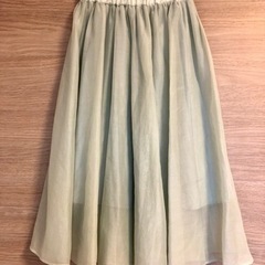 150 GU  ロングスカート グリーン うす緑 女の子 子供 ロング スカート