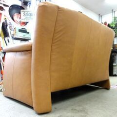 himolla 2人掛けソファ オレンジ系 ラブソファ ドイツ家具 ヒモラ 