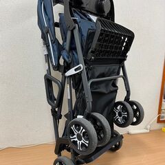 KATOJI 二人乗りベビーカー 二人でゴー （ネイビー）