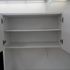 ☆ジモティ割あり☆ レンジボード ダークブラウン、白 H180.5×D42.5×W117.