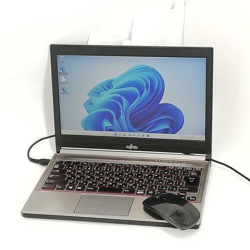 送料無料 無線マウス付 新品SSD 日本製 13.3型 ノートパソコン 富士通 E736/M 中古 Celeron 8GB DVD 無線 Bluetooth Windows11 Office
