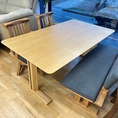 N491★ダイニング４点セット★ダイニングテーブル★幅1600ｍｍ