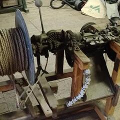 藁編み機、わら編み機、レトロ道具