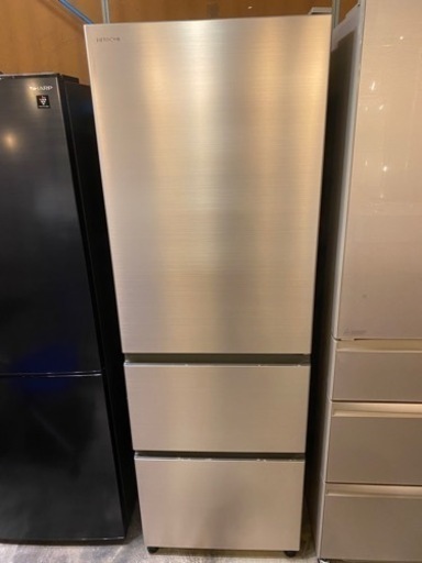 日立 冷蔵庫 R-V38NV 2021年 375L●E102W011