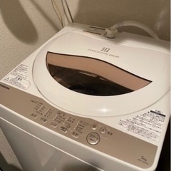 TOSHIBA 洗濯機5kg AW-5G8 2020年購入、取説あり