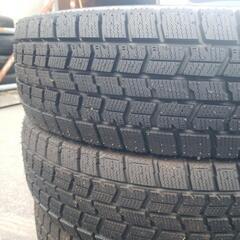 グッドイヤー アイスナビ 7 185/70 R14 スタッドレスタイヤ4本セット 2019年 イボ付き ほぼ未使用