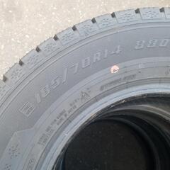 グッドイヤー アイスナビ 7 185/70 R14 スタッドレスタイヤ4本セット 2019年 イボ付き ほぼ未使用