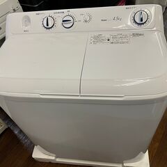 【店頭お渡し】未使用品　２槽式洗濯機　4.5㌔洗い　ステンレス脱...