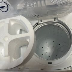 店頭お渡し】未使用品 2槽式洗濯機 4.5㌔洗い ステンレス脱