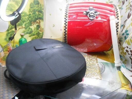 33.000円　大太鼓44cmと肩紐付き移動用布袋セット　安心便利な一品です。