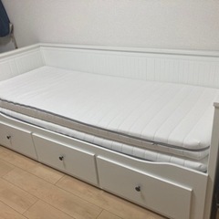 【IKEA】HEMNESベッド　マットレス付き