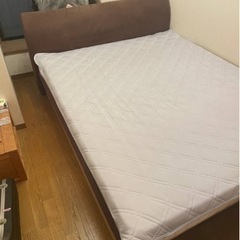 15万円 ベッドフレーム クイーンサイズ 東京ベッド 跳ね上げ式