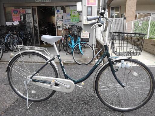 自転車２７９６ 前後タイヤ新品！ブリヂストン ブリット NB60U ２６インチ ギヤなし ダイナモライト n錆びにくい部品：ハンドル・リム・ドロヨケ・リヤキャリア