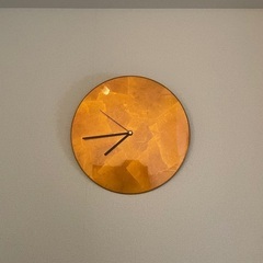 金沢の金箔時計