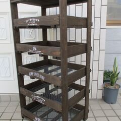 5段トレー 多肉植物 棚 木製プランター フラワースタンド 観葉