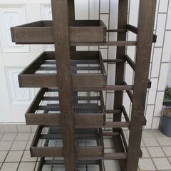 5段トレー 多肉植物 棚 木製プランター フラワースタンド 観葉