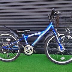 引取り限定】ジェネレーター キッズサイクル 青