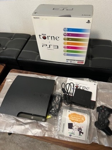 PS3+torneセット、リモコン、箱、付属品あり、美品