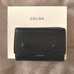 【付属品付】CELINEセリーヌ　折り畳み財布　ブラック