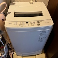 【受け渡しお相手様決定】洗濯機　6kg　アクア　AQW-KS6N(W)